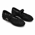 Women Woven Mary Jane Flats