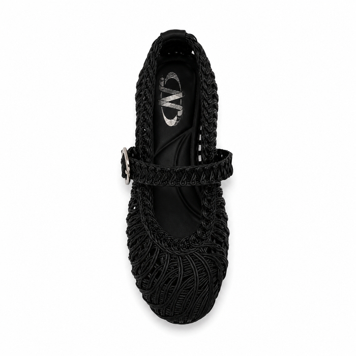 Women Woven Mary Jane Flats