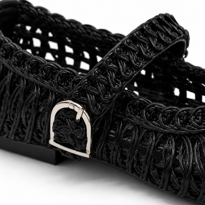 Women Woven Mary Jane Flats