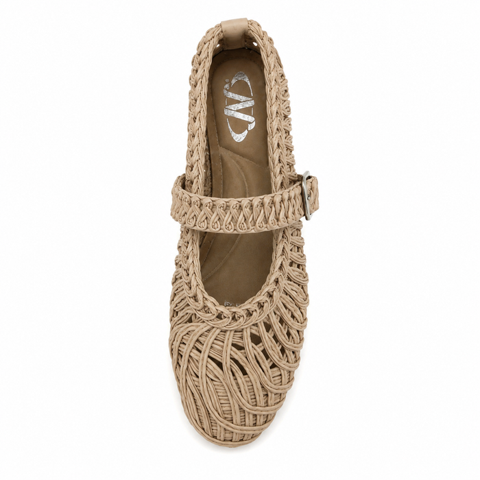 Women Woven Mary Jane Flats