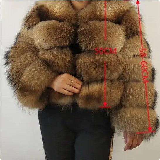 Raccoon Fur 4-Sleeve 5-Section / XL