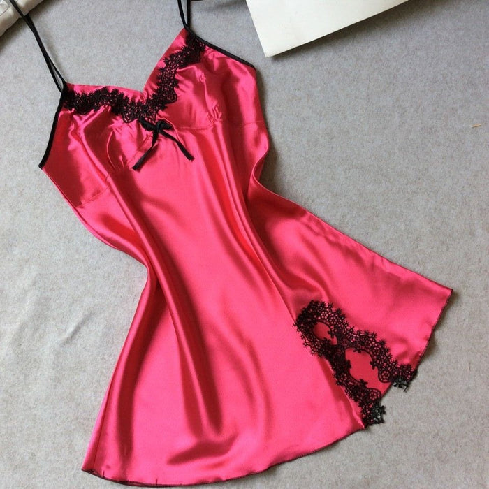 Black lace rose red / L