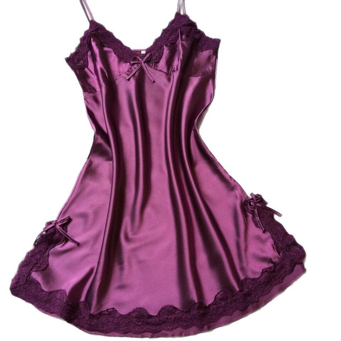 Womens Silk Lace Nightdress