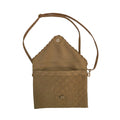 Woven Crossbody Bag With Beaded Sea Motif Flap