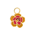 Yellow Hibiscus Hoop Charm