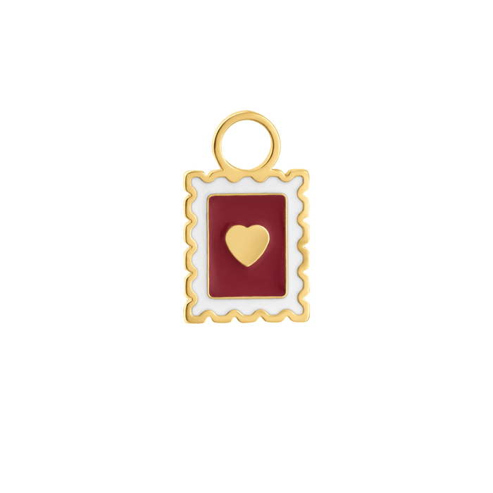 Yours Truly Enamel Hoop Charm