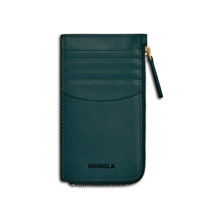 Zip Around Card Case - Emerald