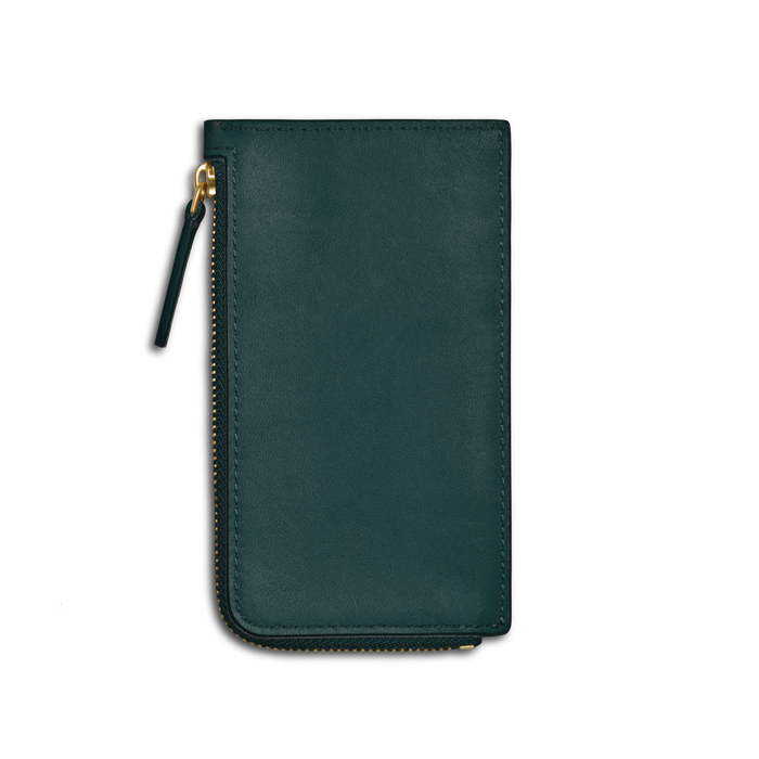 Zip Around Card Case - Emerald
