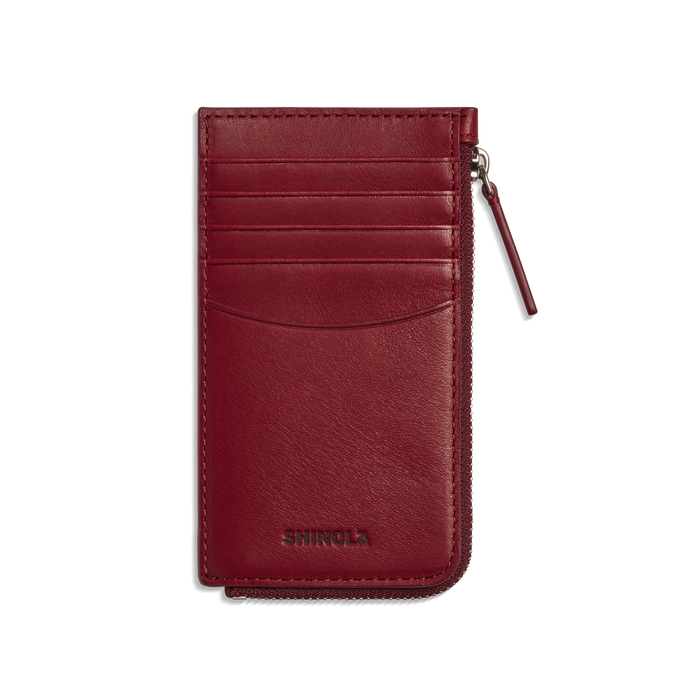 Zip Around Card Case - Ruby