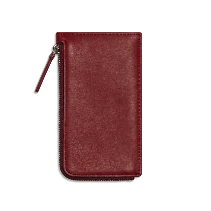 Zip Around Card Case - Ruby