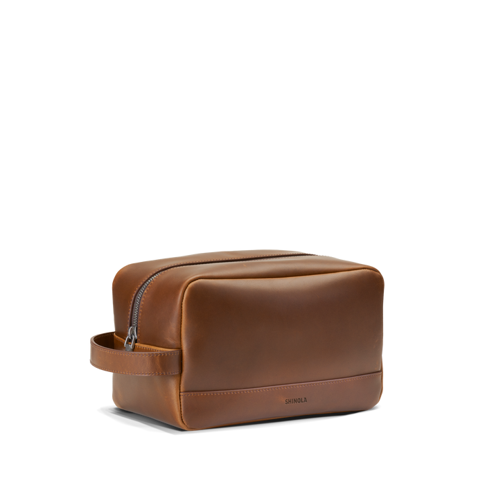 Zip Travel Kit - Medium Brown