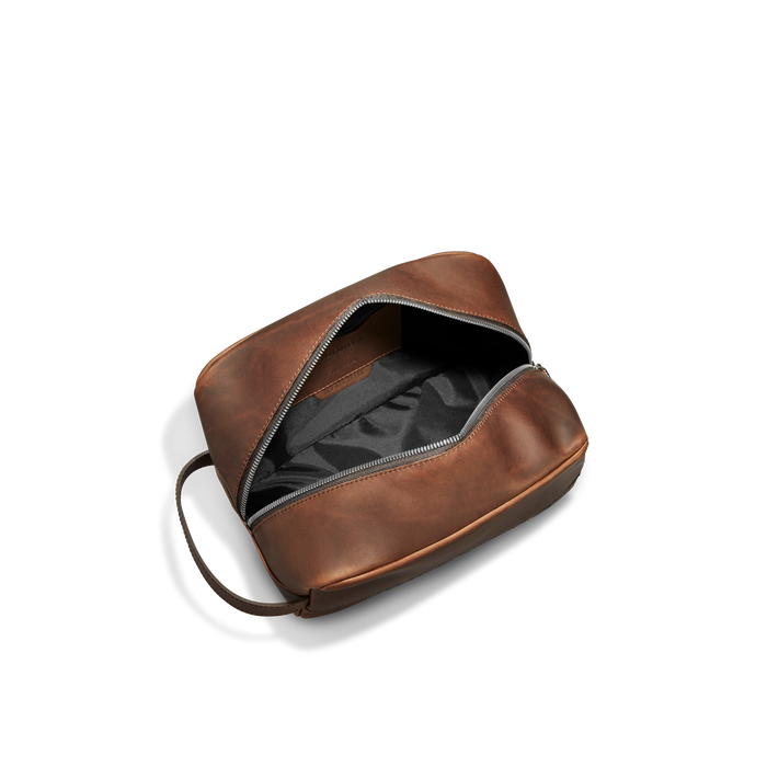 Zip Travel Kit - Medium Brown